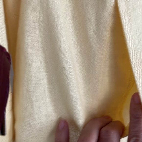 Issac Mizrahi Light Yellow Cotton Linen Button-Up Jacket size 22W - Picture 4 of 6